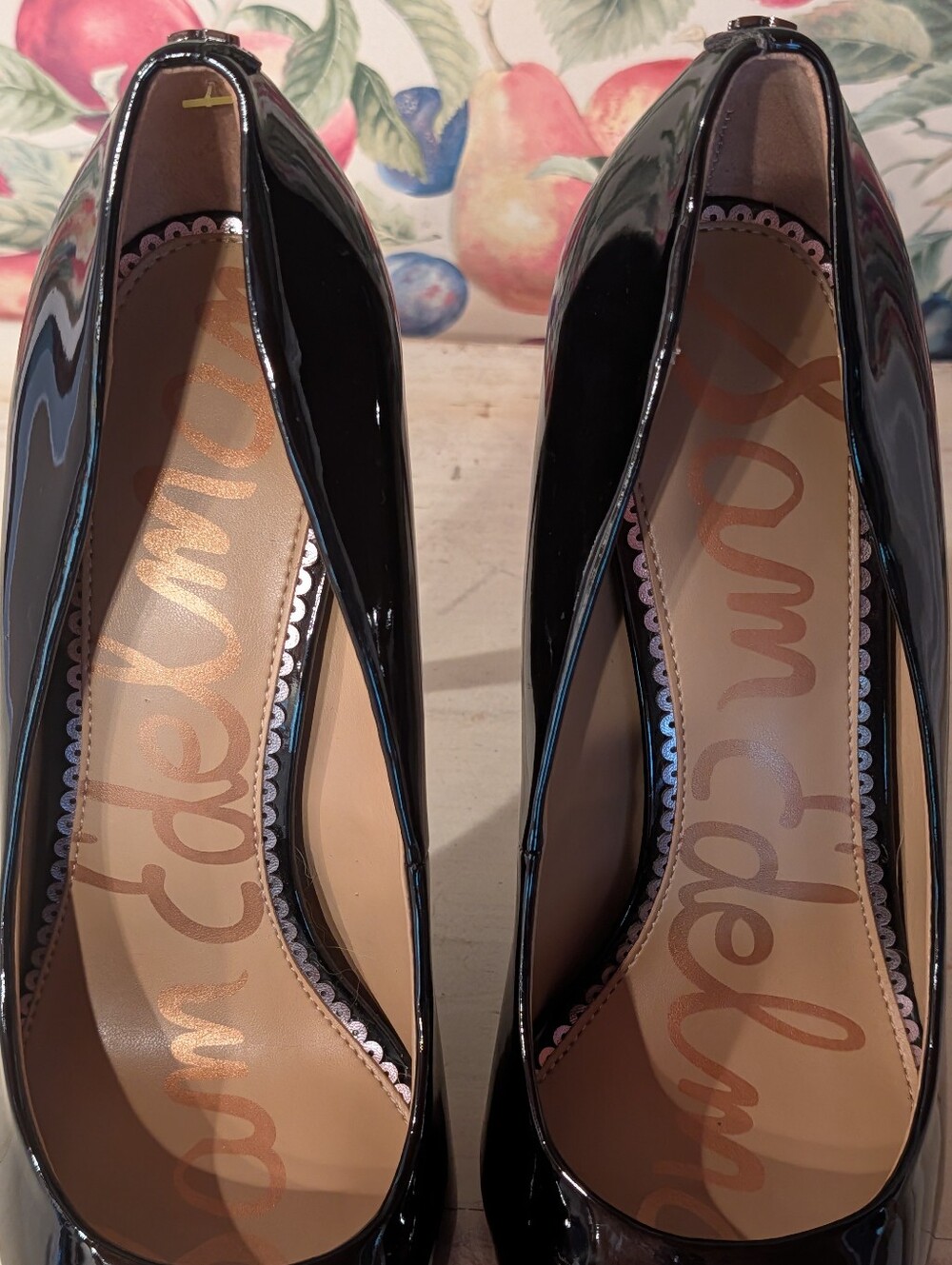 Sam Edelman Black Patent Pointed-Toe Stiletto Heels Sz 8.5 - Picture 13 of 13